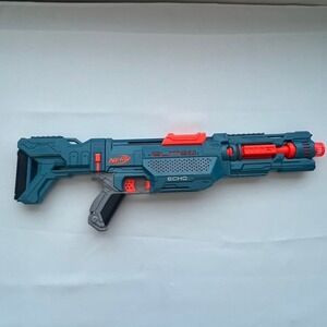 Nerf Elite 20 Echo Dart Blaster Teal Orange Toy Kids